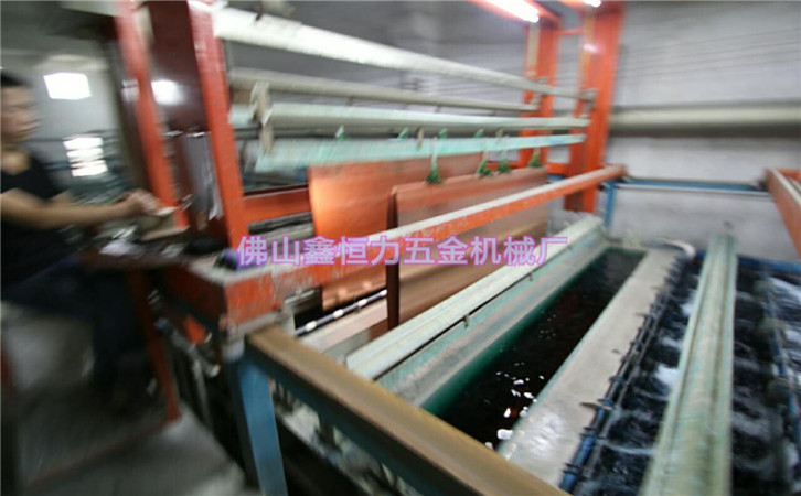 不銹鋼板電鍍銅龍門線安裝調(diào)試完畢！